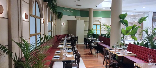 A área externa do Tortuffi, no interior do Shopping Crystal. |Foto: Anacreon de Téos