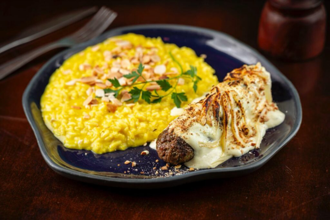 Kafta Al Gratin, do Aish Baladi, terá 30% de desconto durante o Circuito. Foto: Divulgação.