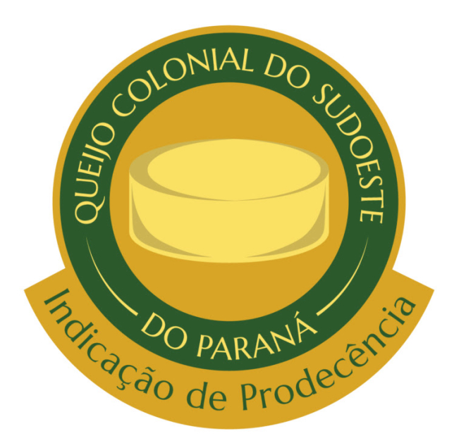 Selo identificador da Indicação de Procedência do Queijo Colonial do Sudoeste do Paraná. Crédito: Divulgação.