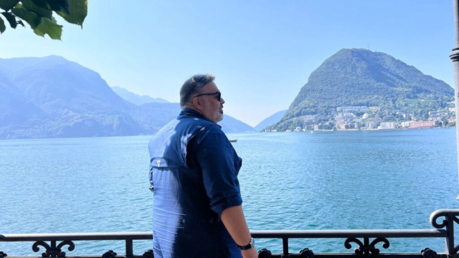 No Lago Lugano, em Ticino. Crédito: Acervo pessoal.
