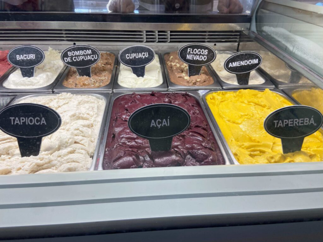 Os sabores regionais da sorveteria Cairu de Belém. Crédito: André Bezzera.