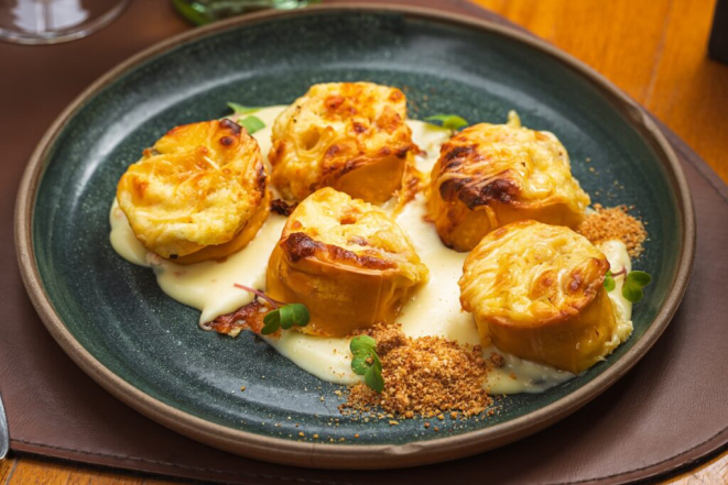 Rondelli de Ricota, do Grés Gastronomia e Empório. Foto: Priscilla Fiedler/Festival Bom Gourmet