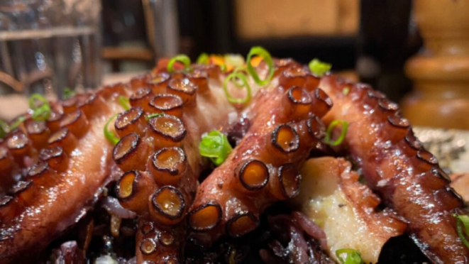 Polvo do Eliseu, um dos campeões na preferência dos clientes da Taberna. | Foto: Divulgação