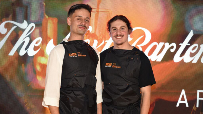 Vicenzo Nunes e Guilherme Lima, os finalistas do The Next Bartender. Crédito: Nay Klym.