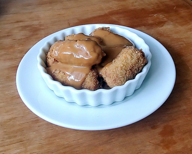 Banana Bravíssimo, com ganache de doce de leite. | Foto: Anacreon de Téos