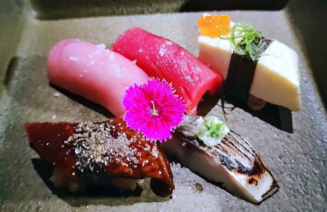 Os sushis do Kibô. | Foto: Anacreon de Téos
