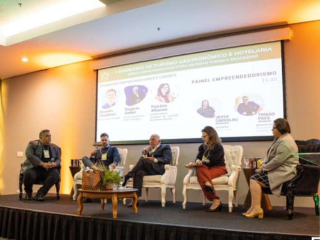 Foto da última edição do Seminário de Turismo Gastronômico., realizado em 2023 Crédito: Divulgação