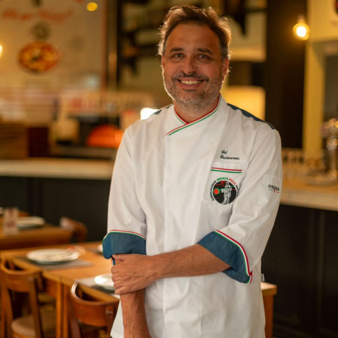 Chef Gil Guimarães, fundador da Baco Pizzaria. Crédito: Divulgação
