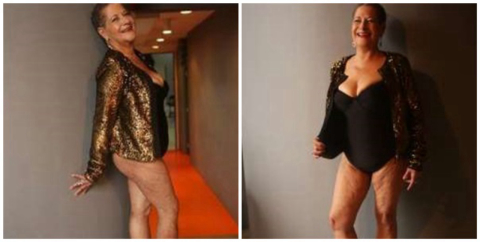 Dona Geralda faz ensaio sensual para “Miss Bumbum Melhor Idade”