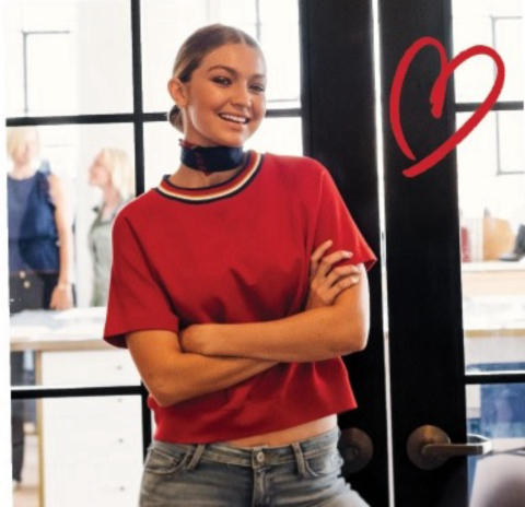 Gigi Hadid lança linha de roupas em parceria com Tommy Hilfiger