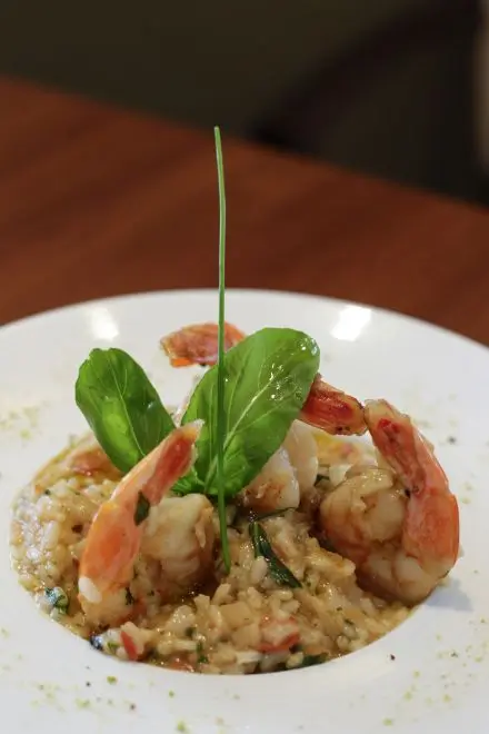 Risoto de camarão