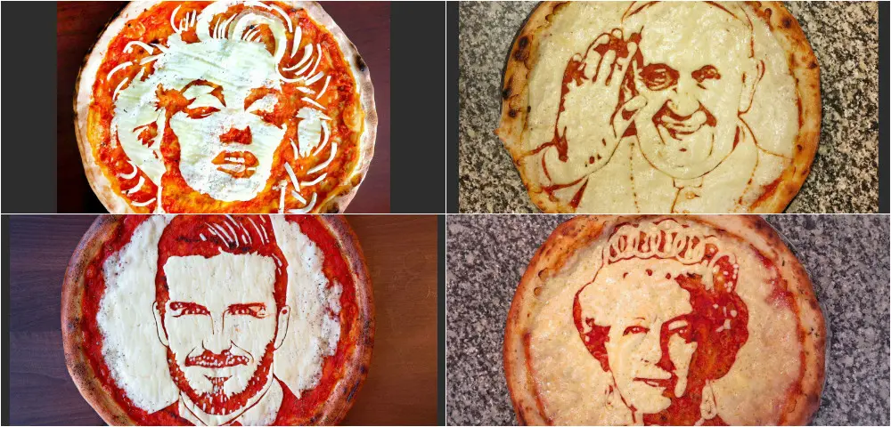 Chef transforma pizzas em obras de arte