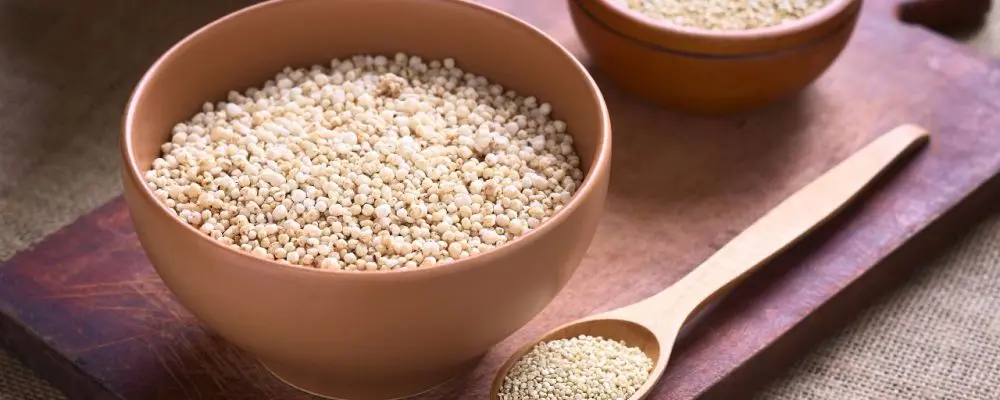 Receita de salada de quinoa com camarões e legumes