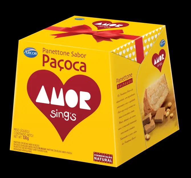 Paçoca Amor lança panetone com recheio cremoso