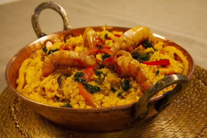 Receita de paella marinera