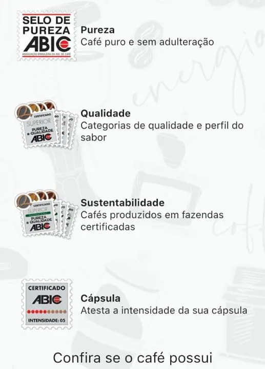 App da ABIC ajuda o consumidor a escolher o café que vai levar para casa. Foto: Reprodução