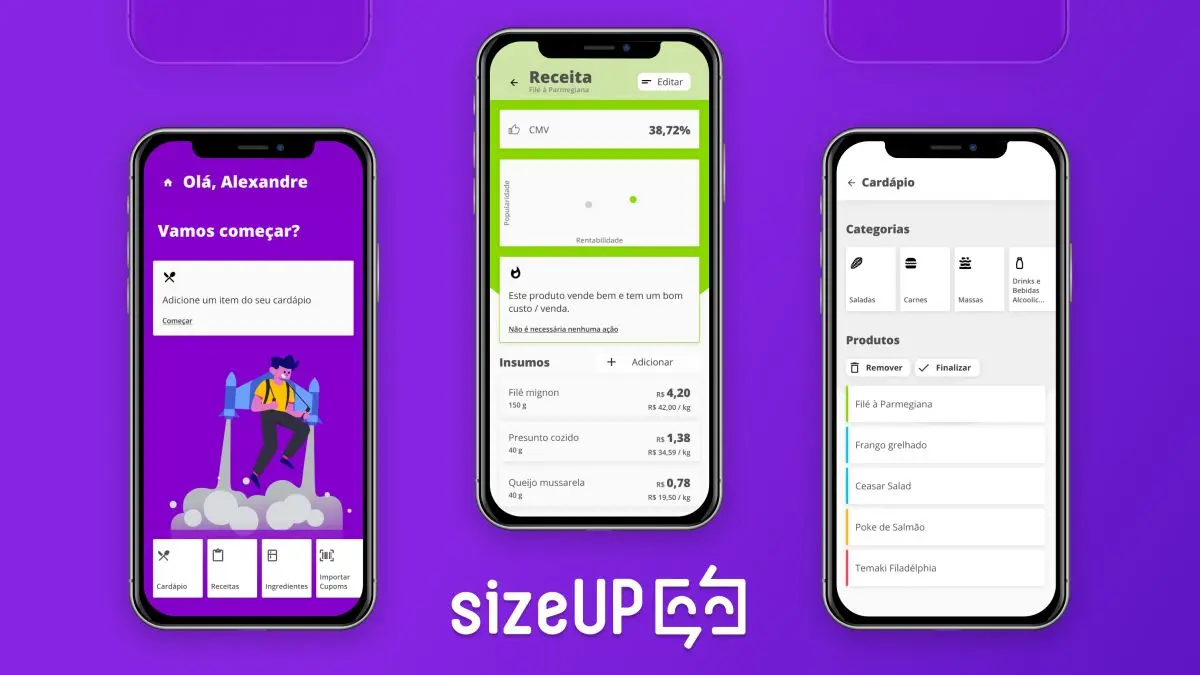 SizeUp lança novo design de aplicativo e banco de dados para análise de cardápios