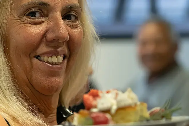 Esmeralda Félix da Fonseca compartilhou sua receita de cuca de banana