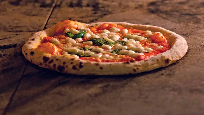 Pizza Marguerita, ao estilo de Nápoles, da pizzaria Mathilda