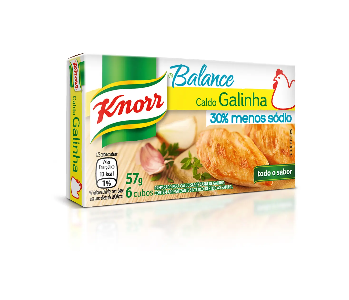 Caldos prontos da Knorr com menos sódio