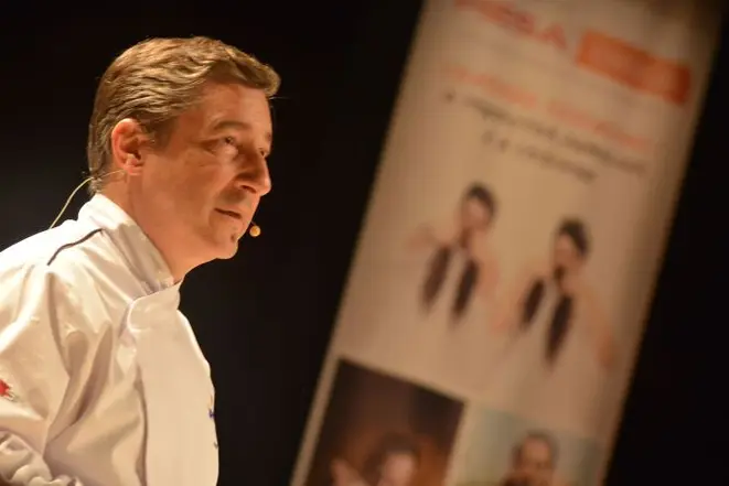 Chef Joan Roca, do espanhol El Celler de Can Roca, teve uma das palestras mais disputadas no evento