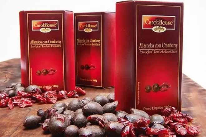 Alfarroba com Cranberry. Foto: Divulgação
