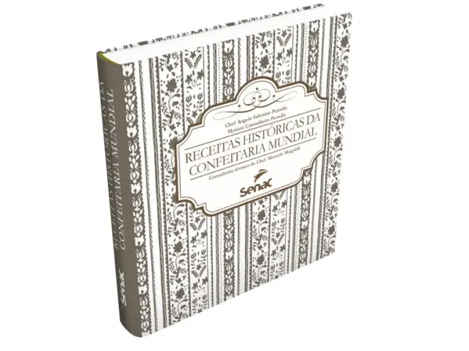 A curiosidade do chef e empresário Angelo Perrella transformou experiências e seu apanhado de informações no livro "Receitas Históricas da Confeitaria Mundial", lançamento da Editora Senac. Imagem: Divulgação