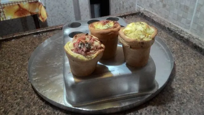 Pizzas no cone. Foto: Divulgação