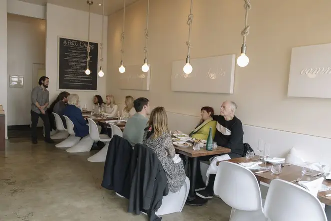 The dining room at Petit Crenn, Dominique Crenn's French bistro in San Francisco, Feb. 4, 2017. In 2016 Crenn was named Òthe WorldÕs Best Female ChefÓ by the WorldÕs 50 Best, a London-based group that publishes an influential (if somewhat arbitrary) annual list of the best restaurants in the world. (Matt Edge/The New York Times)