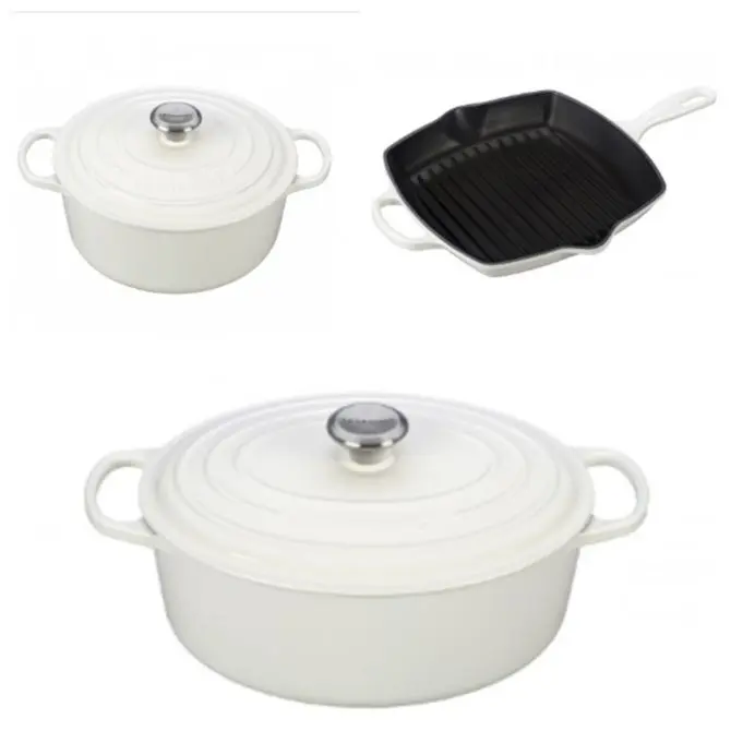 As famosas panelas brancas da Le Creuset voltam a ser vendidas no Brasil