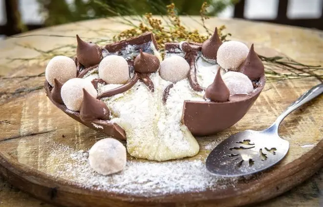 Ovo de colher com Leite Ninho e Nutella. Foto: Divulgação.