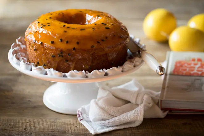 O bolo de maracujá custa R$ 25. Foto: Divulgação