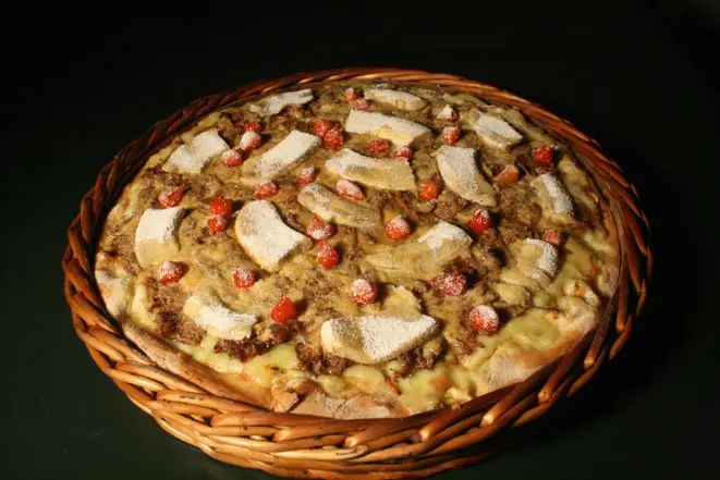 Pizza de barreado da Mercearia Anos 30. Foto: Divulgação.
