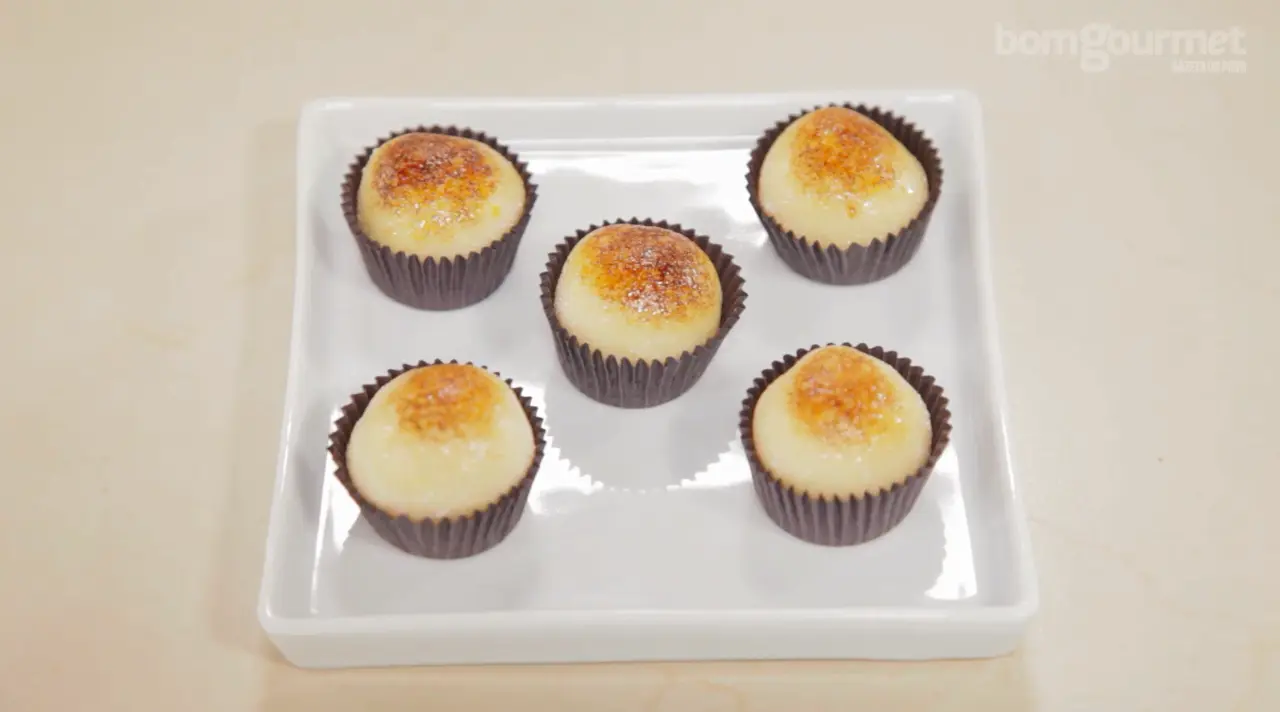 Receita de brigadeiro de crème brûlée