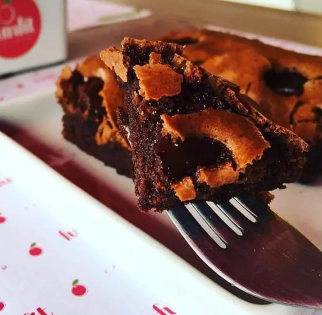 O brownie da Funfit não contém glúten e lactose. Foto: Divulgação.