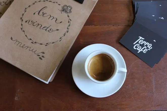 Espresso do Terra Café & Bistrô. Foto: Laura Schuhli/Divulgação.