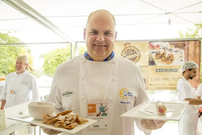 Fabiano Marcolini, no Gastronomix, em 2017. Foto: Hugo Harada/Gazeta do Povo
