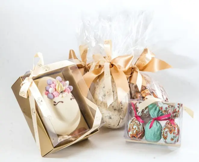 Ovos de Páscoa da Grue Chocolateria. Foto: Divulgação