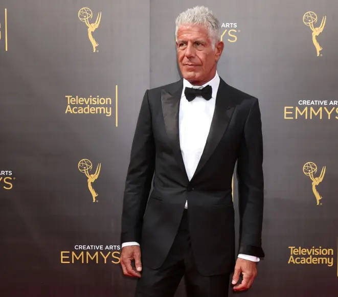 LOS ANGELES - SEP 11: Anthony Bourdain at the 2016 Primetime Creative Emmy Awards - Day 2 - Arrivals at the Microsoft Theater on September 11, 2016 in Los Angeles, CA