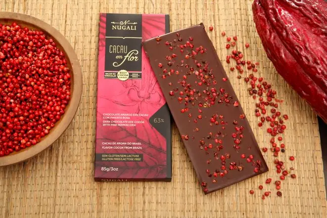 Tablete de pimenta rosa. Foto: Divulgação
