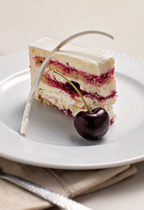 Detalhe do entremet: bonito por fora e por dentro. Foto: Alexandre Mazzo/Gazeta do Povo