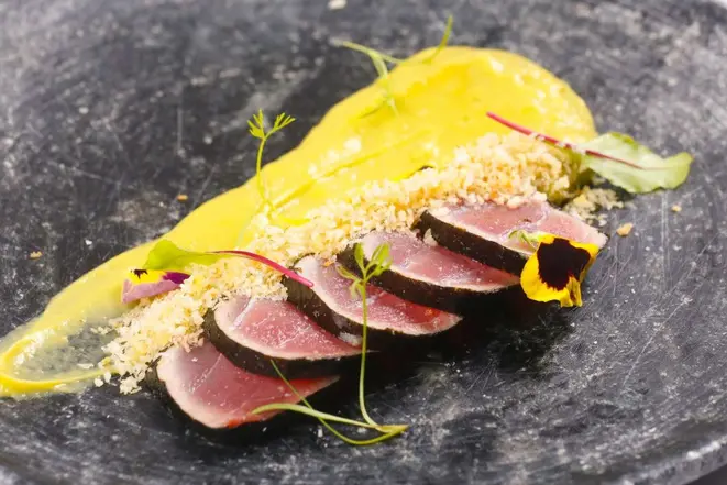 O atum com guacamole do Raw Bar. Foto: divulgação.