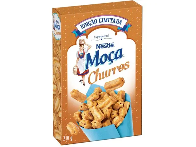 Cereal promete ter sabor e formato de churros, e ser usado no café da manhã ou como sobremesa. Foto: divulgação.