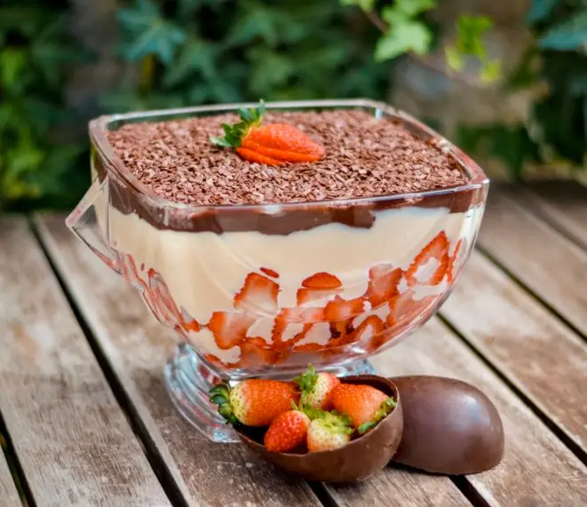 Bombom de travessa de morango. Foto: Divulgação
