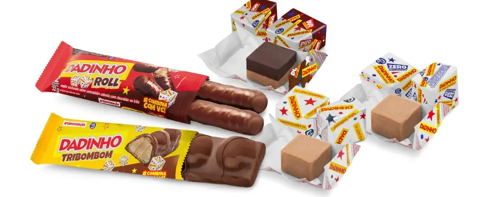 Dadinho lança versões com chocolate e zero açúcar