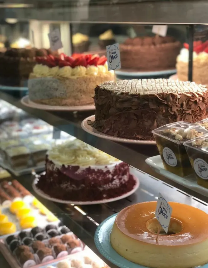 Quiosque Leite Moça tem bolos e doces à base de leite condensado. Foto: divulgação.