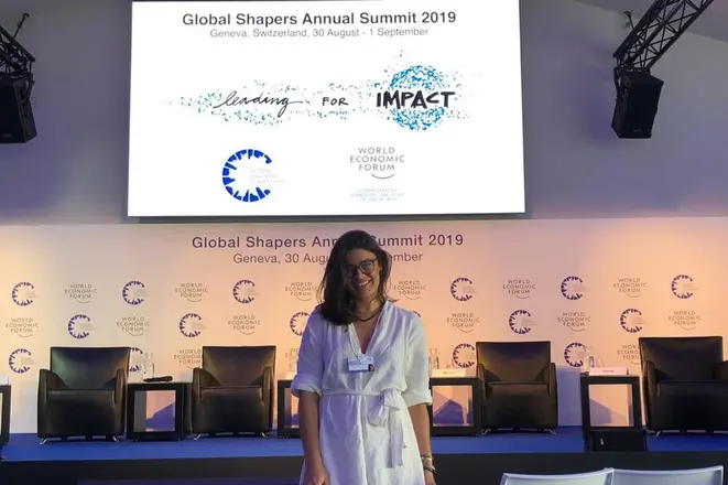 Gabi Mahamud levou ao Fórum Econômico Mundial a experiência e os resultados obtidos pelo GoodTruck. Foto: acervo pessoal.