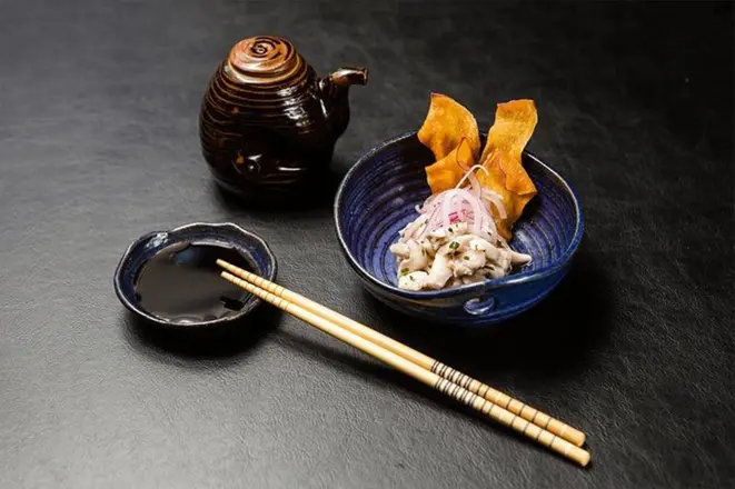 Ceviche de tilápia, opção de entrada do Festival Bom Gourmet no Sushi Arte Lounge Bar.
