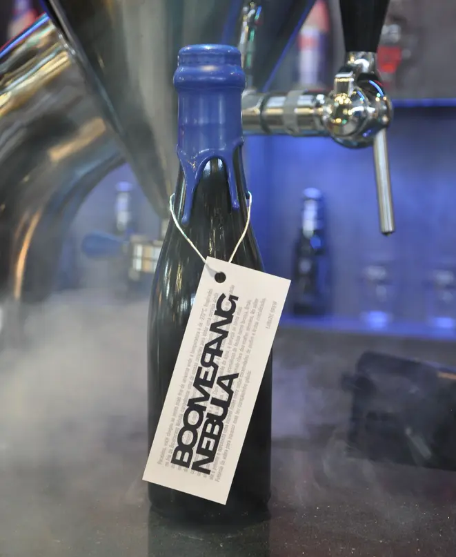 Garrafa de Boomerang Nebula, eisbock da Lunatic Brew. Foto: Divulgação