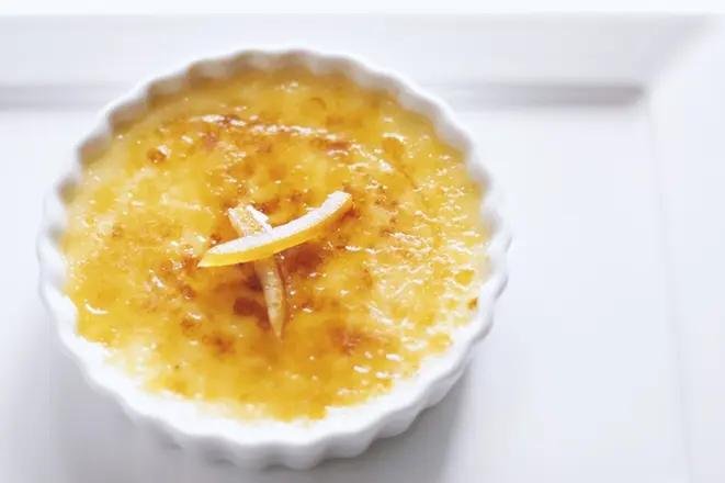Crème brûlée do L'Épicerie. Foto: Divulgação